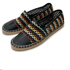 Circus by Sam Edelman LENA Multi-Colored Weave Black Espadrille Flats